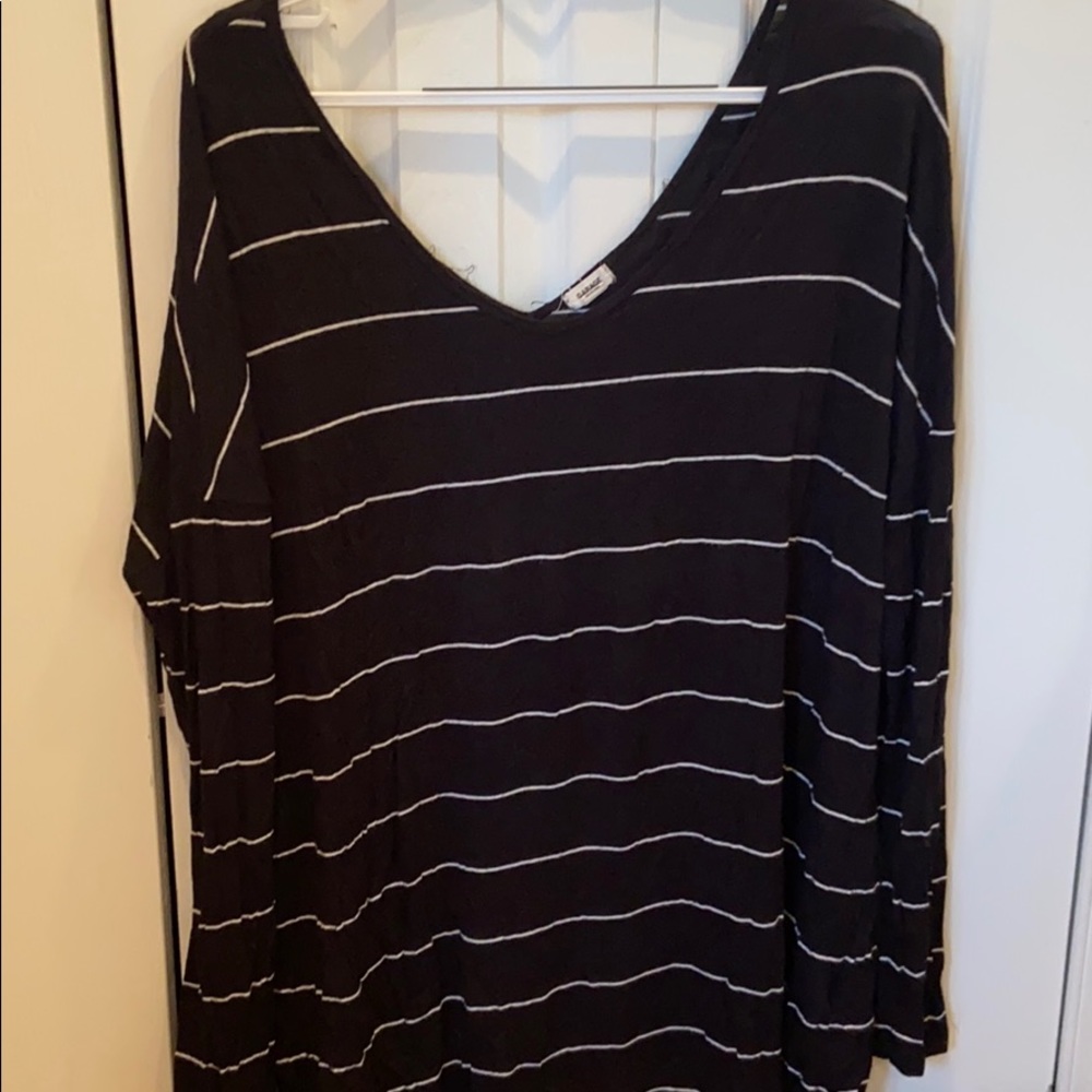 Garage Striped Long Sleeve Size Large